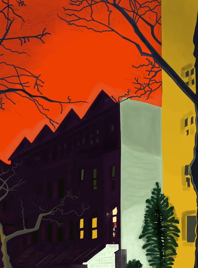 14. Straße um 6 Uhr morgens, Brooklyn von Evan Sklar