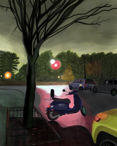 2:45 Uhr, 7th Street und Prospect Park West von Evan Sklar