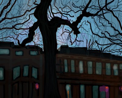 7. Straße in der Dämmerung von Evan Sklar