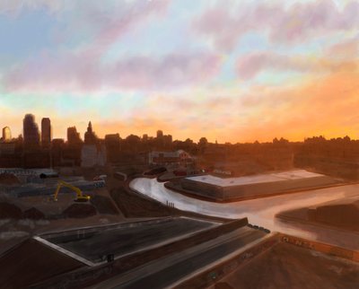 Gowanus-Kanal, Brooklyn von Evan Sklar