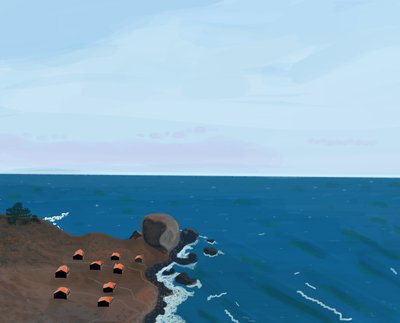Blick von der Pacific Coast Highway, 2016 von Evan Sklar