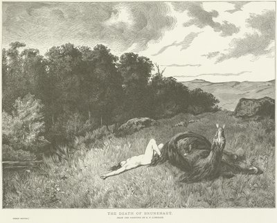 Der Tod von Brunehaut von Evariste Vital Luminais