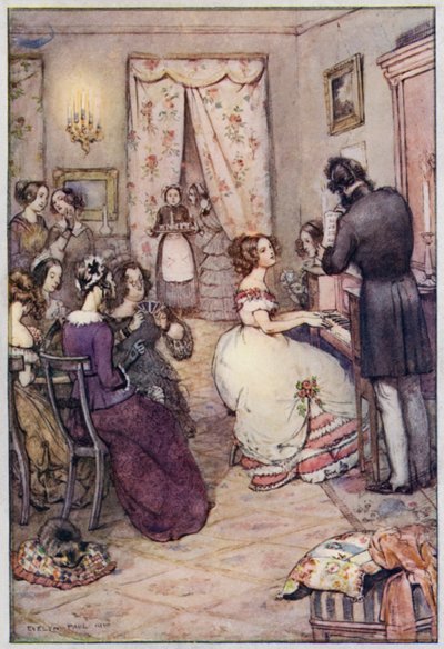 Illustration für Cranford von Mrs. Gaskell von Evelyn Paul