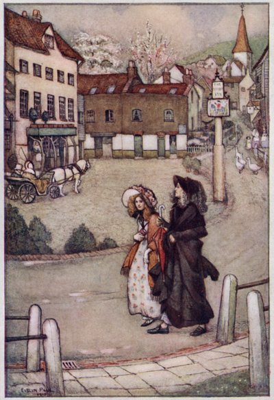 Illustration für Cranford von Mrs. Gaskell von Evelyn Paul