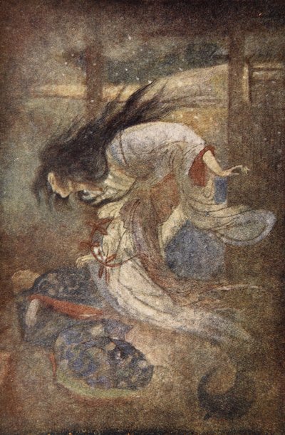 Yuki-Onna, Die Dame des Schnees, Illustration aus 