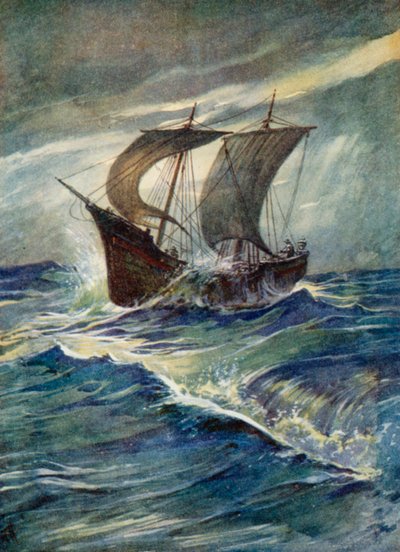 Illustration für die jungen Pilger von Evelyn Stuart Hardy
