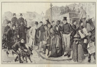 Eine Straße in London von Everard Hopkins