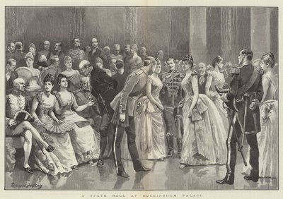 Ein Staatsball im Buckingham Palace von Everard Hopkins
