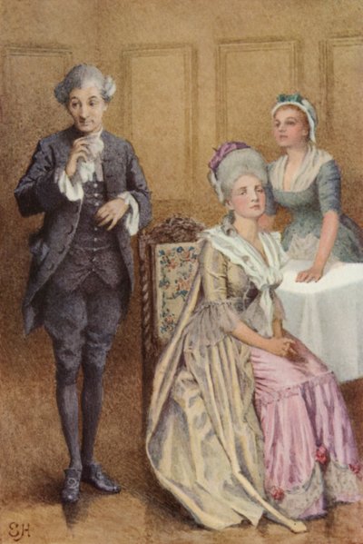 Illustration für Eine empfindsame Reise von Laurence Sterne von Everard Hopkins