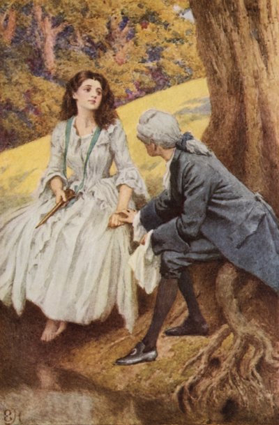 Illustration für Eine empfindsame Reise von Laurence Sterne von Everard Hopkins