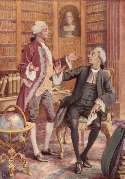 Illustration für Eine empfindsame Reise von Laurence Sterne von Everard Hopkins