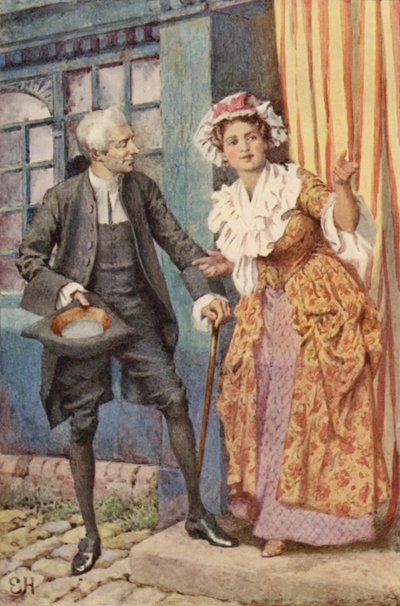 Illustration für Eine empfindsame Reise von Laurence Sterne von Everard Hopkins
