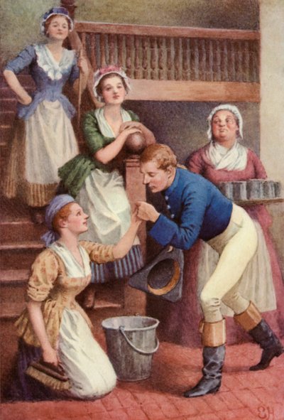 Illustration für Eine empfindsame Reise von Laurence Sterne von Everard Hopkins