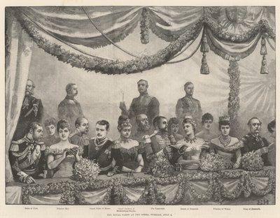 Die königliche Gesellschaft in der Oper, Dienstag, 4. Juli von Everard Hopkins