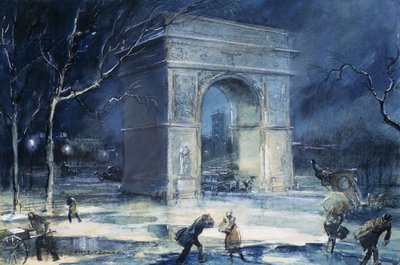 Der Bogen, Washington Square von Everett Shinn