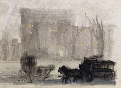 Ansicht von New York - Washington Square von Everett Shinn
