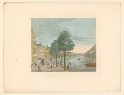 Ansicht der Herengracht bei der Spiegelstraat in Amsterdam von Evert Maaskamp