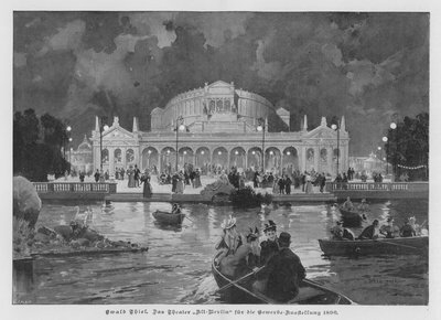 Das Alt-Berlin-Theater, gebaut für die Große Industrieausstellung von Berlin, Deutschland von Ewald Thiel