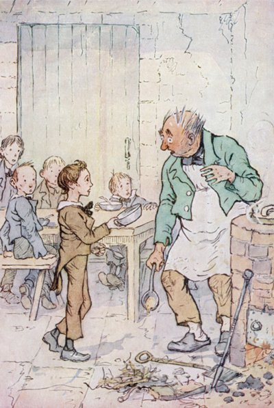 Illustration für Oliver Twist von F. M. B. Blaikie