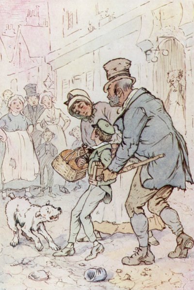 Illustration für Oliver Twist von F. M. B. Blaikie