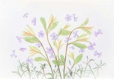 Schwebende Pastellbotanicals von Fangping Zhou