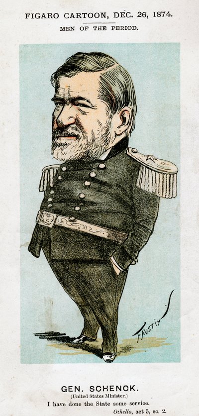 Robert C. Schenck, US-Armee-General und Diplomat, 1874 von Faustin