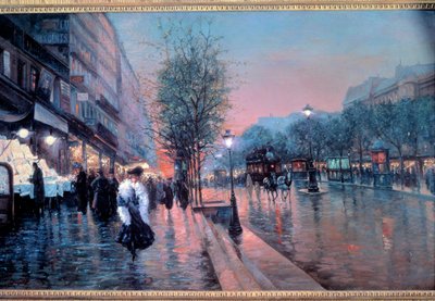Ansicht der Grands Boulevards in Paris von Fausto Giusto