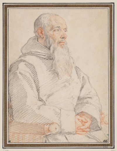 Porträt eines bärtigen Mönchs von Federico Zuccaro