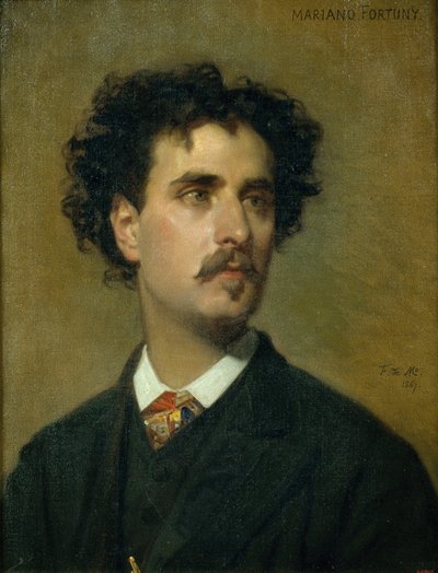 Porträt von Marià Fortuny von Federico de Madrazo y Kuntz