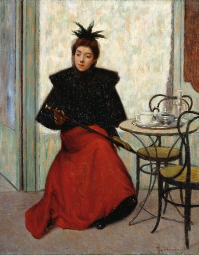 Im Café, von Federico Zandomeneghi von Federigo Zandomeneghi