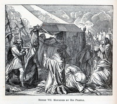 Heinrich VII. wird von seinem Volk betrauert von Fedor Reusche