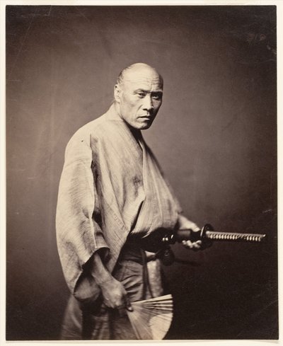 Samurai, Yokohama (1864-65) von Felice (1825 c.1908) Beato