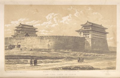Anting-Tor von Peking, besetzt von den alliierten Streitkräften von Felice Beato
