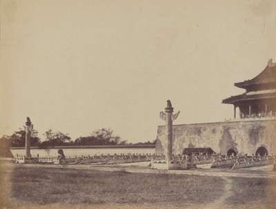 Eingang zum Winterpalast, Peking, 29. Oktober 1860, 1860 von Felice Beato