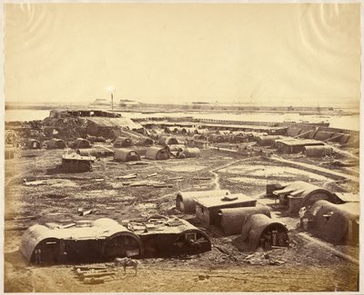 Innenansicht des Nordforts mit dem chinesischen Lager von Felice Beato
