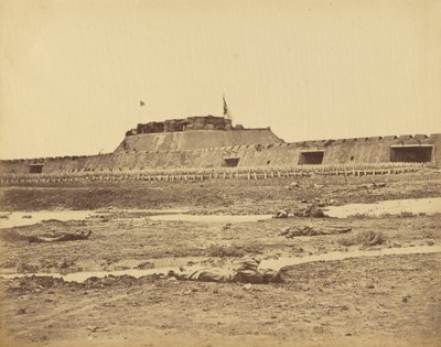 Rückseite des Nordforts, Rückzug der chinesischen Armee, 21. August 1860 von Felice Beato