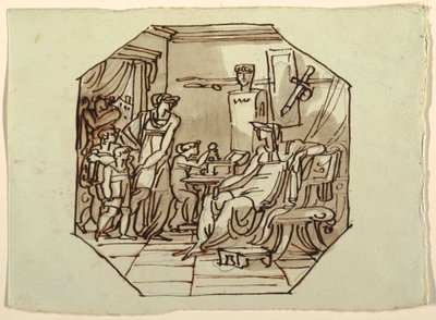 Cornelia, Mutter der Gracchi, Palazzo Cavina, Faenza von Felice Giani