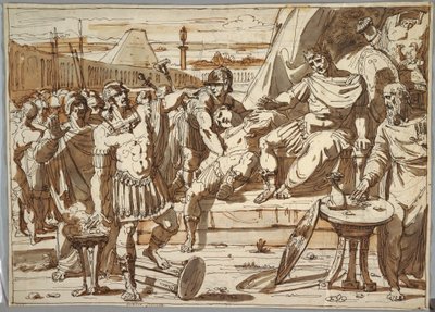 Caius Mucius Scaevola und Porsena, 1800–1820 von Felice Giani