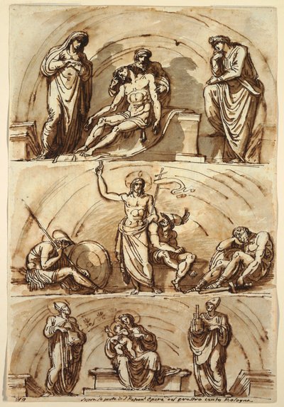 Studien nach Lunetten, 1814 von Felice Giani
