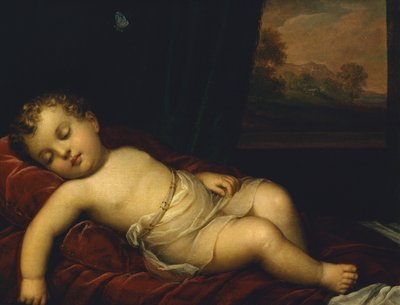 Schlafendes Kind von Felice Schiavoni
