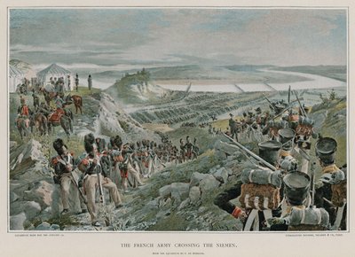 Französische Armee überquert den Niemen von Felicien baron de Myrbach Rheinfeld