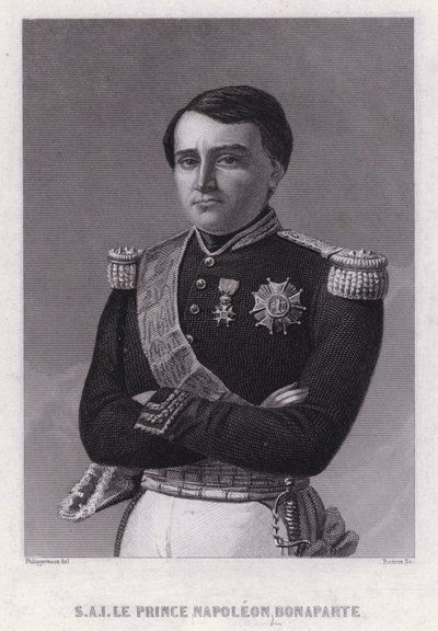 Prinz Napoleon Bonaparte, Sohn von Jerome, König von Westphalen, jüngster Bruder von Kaiser Napoleon I. von Felix (after) Philippoteaux