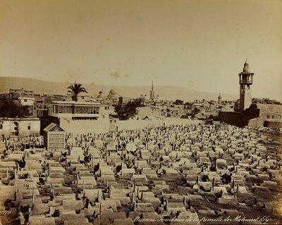 Album „Damas et Baalbek“: Mohammeds Familienfriedhof in Damaskus von Félix Bonfils