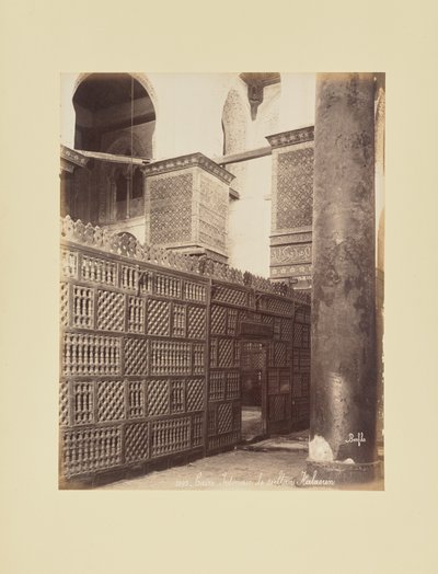 Kairo - Inneres des Sultans Kalaoun von Félix Bonfils