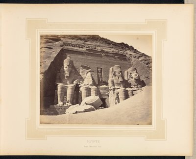 Ägypten: Tempel von Abu Simbel, Nubien von Félix Bonfils
