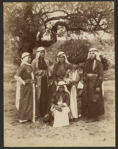 Gruppe von drusischen Mädchen: Mt. Carmel von Félix Bonfils