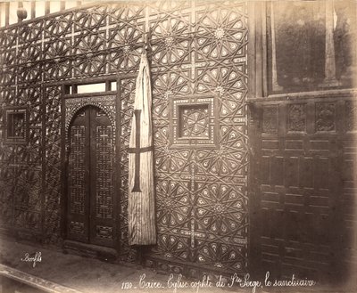 Ikonostase der koptischen Kirche St. Sergio in Kairo von Félix Bonfils