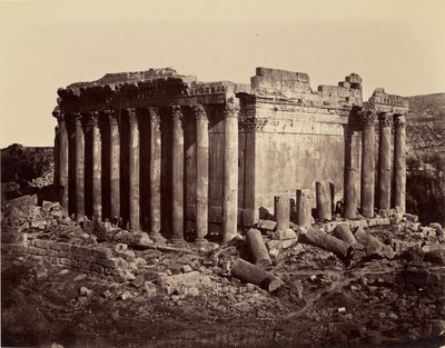 Tempel des Jupiter - Baalbek von Félix Bonfils
