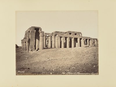 Theben. Der Ramesseum (Ägypten) von Félix Bonfils