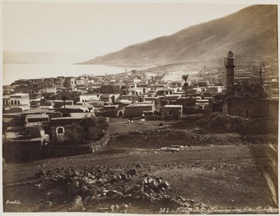 Tiberias, Panorama von Palästina von Félix Bonfils